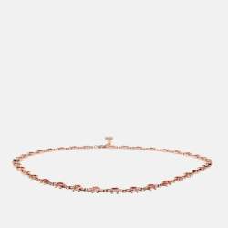 مملوكة مسبقًا حزام أيغنر معدني بلون وردي مع ش�عار