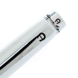 Pre Owned قلم حبر جاف أيغنر حلية قلب كريستال فضي اللون ريزين أبيض لؤلؤي