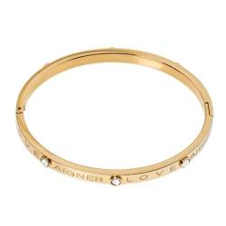 Pre Owned سوار أغنر لوف كريستال ذهبي اللون