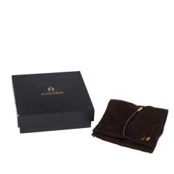 Pre Owned قلادة أيغنر معدن فضي اللون و لؤلؤ صناعي و كريستال