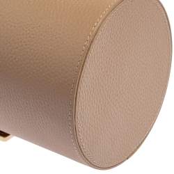 Pre Owned Aigner Beige Leather Box Bag