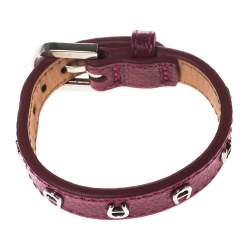 مملوكة مسبقًا سوار أيغنر ملتف شعار لون فضي جلد وردي