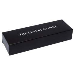 Pre Owned Aigner Crystal Gold Tone Station Bracelet