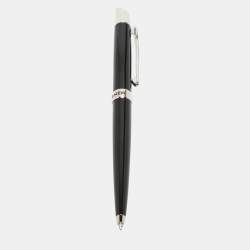 Aigner Black Resin Silver Tone Ballpoint Pen Aigner TLC