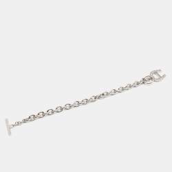 Pre Owned Aigner Crystals SIlver Tone Charm Bracelet