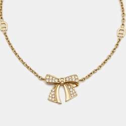Aigner Bow Crystals Gold Tone Bracelet
