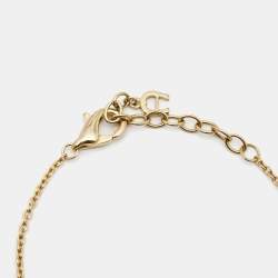 Aigner Bow Crystals Gold Tone Bracelet