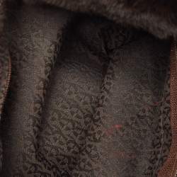 Aigner Choco Brown Rabbit Fur Laptop Sleeve