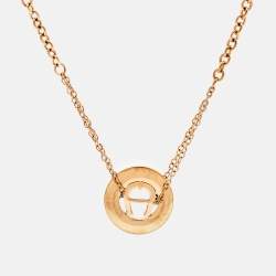 Pre Owned Aigner Bella Mother of Pearl Gold Tone Bracelet