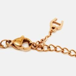 Pre Owned Aigner Bella Mother of Pearl Gold Tone Bracelet