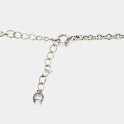 Aigner Crystal Resin Stainless Steel Necklace