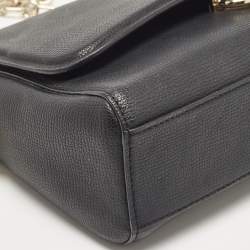 Aigner Black Leather Grazia Shoulder Bag