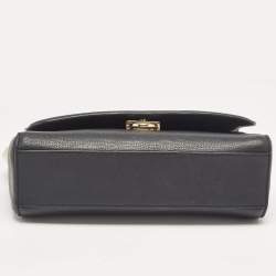 Aigner Black Leather Grazia Shoulder Bag