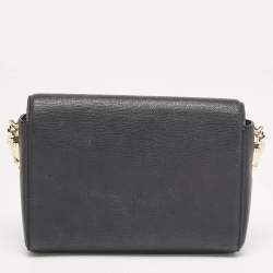 Aigner Black Leather Grazia Shoulder Bag