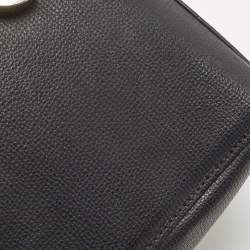 Aigner Black Leather Grazia Shoulder Bag