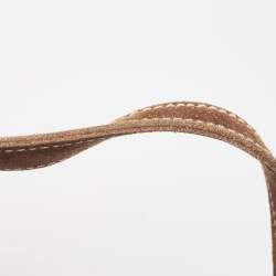 Pre Owned Aigner Brown Suede Tassel Tote