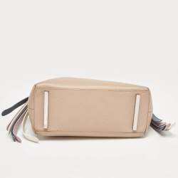 Aigner Beige Leather Top Handle Bag