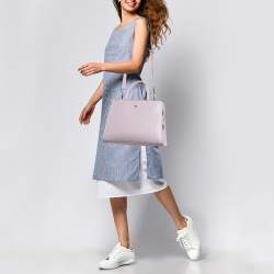 Aigner Light Lilac Leather Cybill Tote