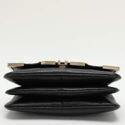 Pre Owned Aigner Black Leather Soleil Ramadan Edition Crossbody Bag