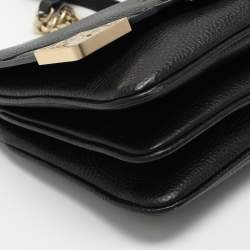 Pre Owned Aigner Black Leather Soleil Ramadan Edition Crossbody Bag