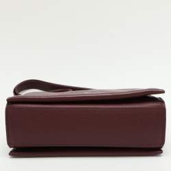 Aigner Burgundy Leather Shoulder Bag