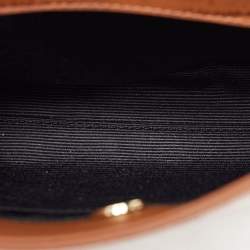 Pre Owned Aigner Brown Croc Embossed Leather Tote
