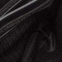 Pre Owned Aigner Black Leather Flap Shoulder Bag