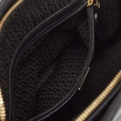 Aigner Black Grained Leather Cybill Tote