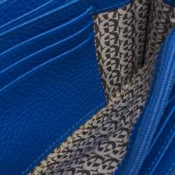 Aigner Blue Leather Wristlet Wallet