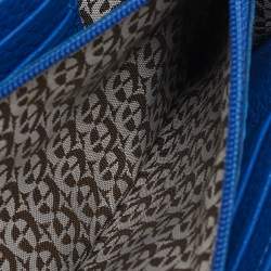 Aigner Blue Leather Wristlet Wallet