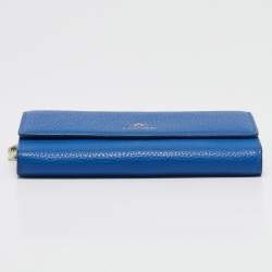 Aigner Blue Leather Wristlet Wallet