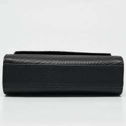 Aigner Black Textured Leather Flap Top Handle Bag