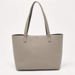 Aigner Grey Leather Leonie Tote