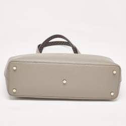 Aigner Grey Leather Leonie Tote