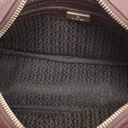 Pre Owned Aigner Burgundy Leather Bombe A Camera Crossbody Bag