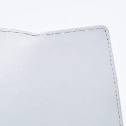 Aigner Blue Embossed Leather Small Diadora Crossbody Bag