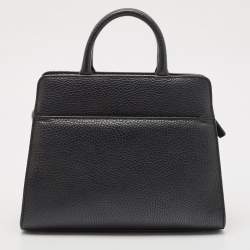 Aigner Black Leather and Suede Small Fringe Cybill Bag