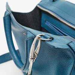 Aigner Blue Leather Cybill Tote
