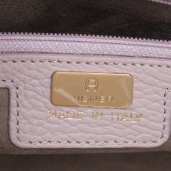 Aigner Light Pink Leather Satchel