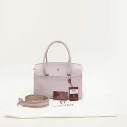 Aigner Light Pink Leather Satchel