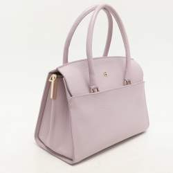 Aigner Light Pink Leather Satchel
