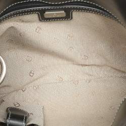 Pre Owned Aigner Black Leather Shoulder Bag