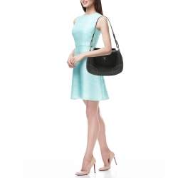 Pre Owned Aigner Black Leather Shoulder Bag