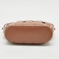 Aigner Brown Braided Leather Matera Tote