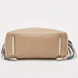 Aigner Beige Leather Top Handle Bag