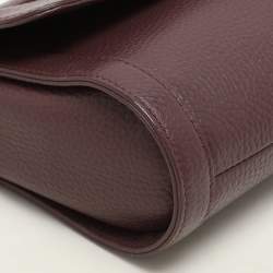 Aigner Burgundy Leather Cavallina Crossbody Bag