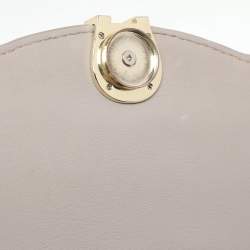 Aigner Taupe Signature Leather Mini Diadora Crossbody Bag