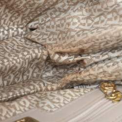 Aigner Taupe Signature Leather Mini Diadora Crossbody Bag