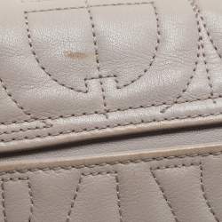 Aigner Taupe Signature Leather Mini Diadora Crossbody Bag