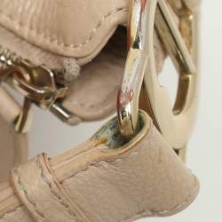 Pre Owned Aigner Beige Leather Hobo